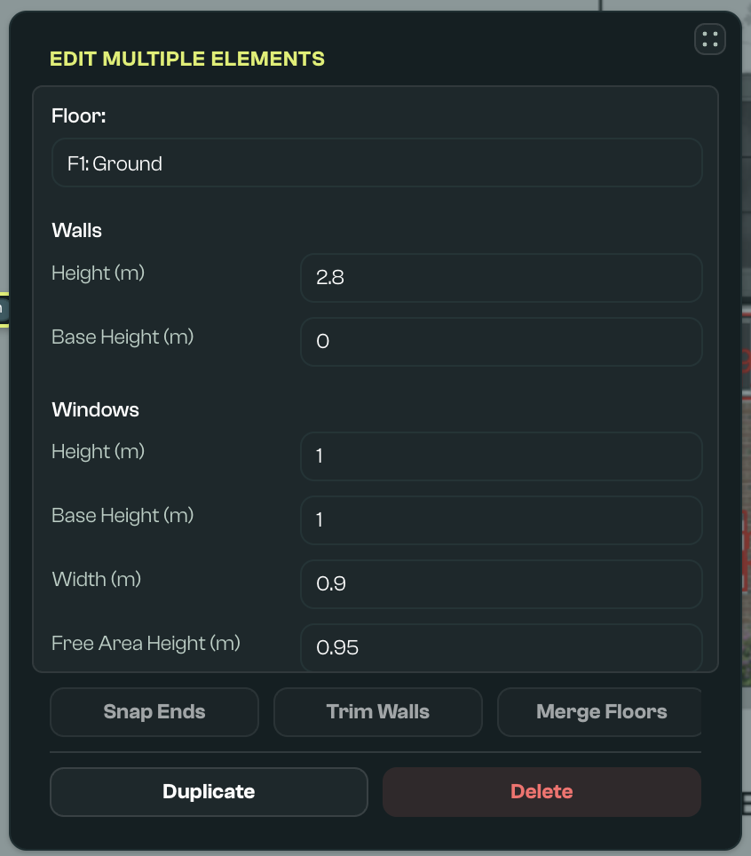Multi element editor