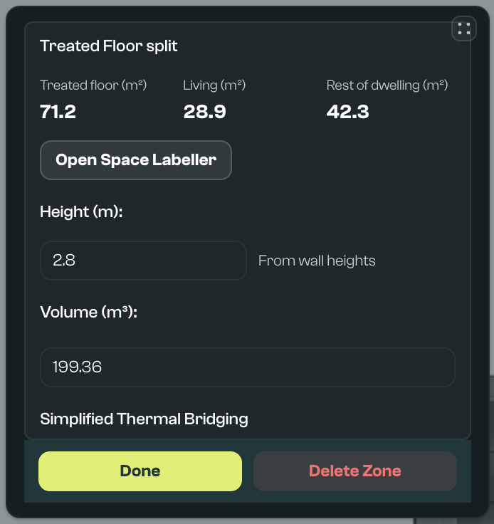 Zone editor