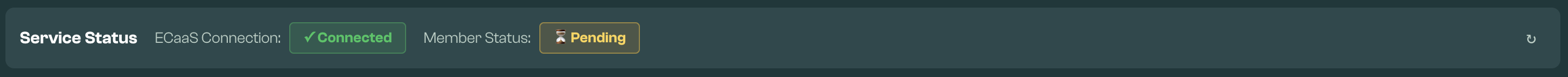 Service status