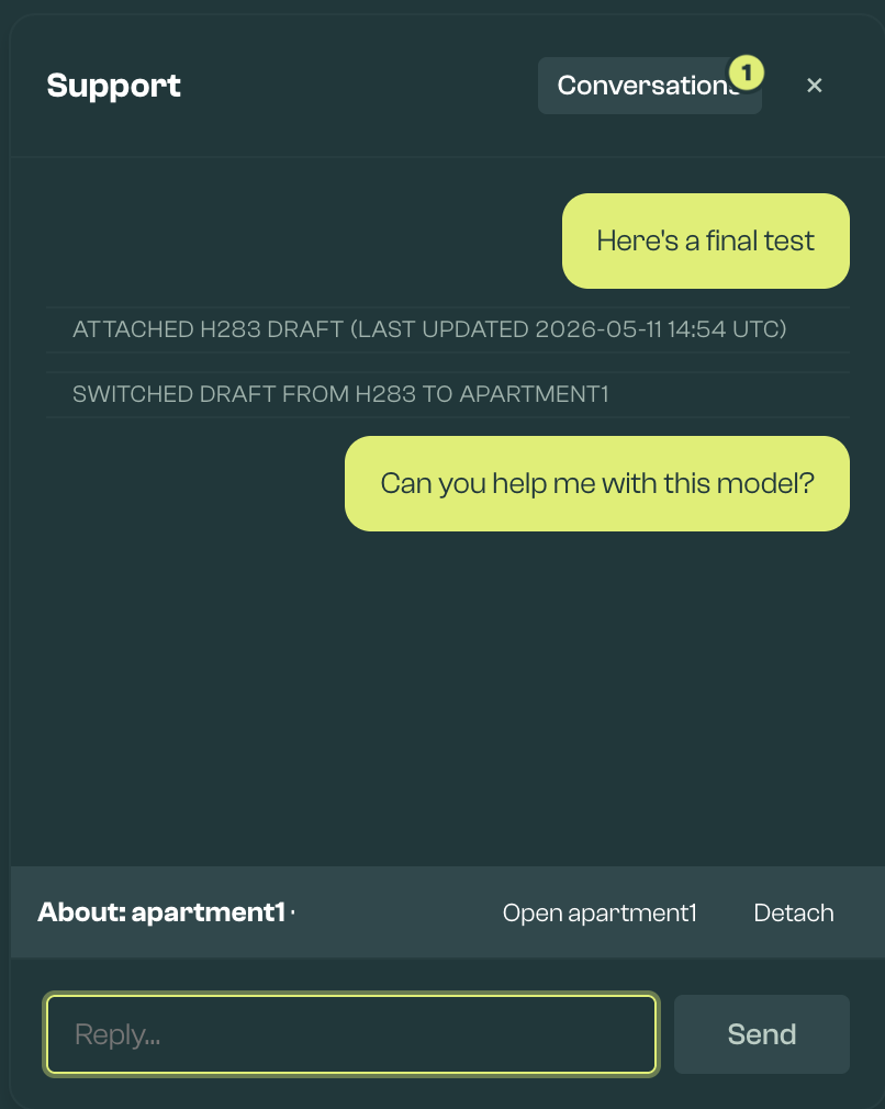 Support conversation